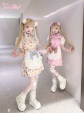 画像7: 【ToAlice】S3336リボン鈴付きハーフエプロン【30％OFF】 (7)
