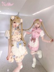 画像5: 【ToAlice】S3336リボン鈴付きハーフエプロン【30％OFF】 (5)