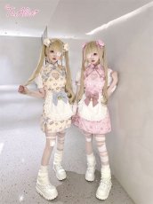 画像8: 【ToAlice】S3336リボン鈴付きハーフエプロン【30％OFF】 (8)