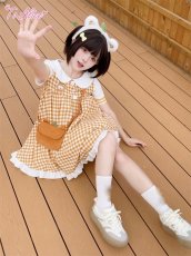 画像5: 【ToAlice】P938オレンジくまさんミニアニマルポーチ【本店・通販限定】【30%OFF】 (5)