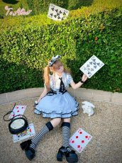 画像8: 【ToAlice】C8431ネクタイ付き半袖シャツブラウス【30％OFF】 (8)