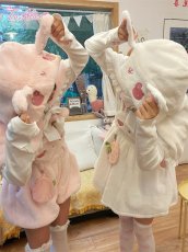 画像22: 【ToAlice】C8500いちご×肉球刺繍丸襟トップス (22)