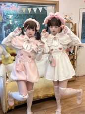 画像34: 【ToAlice】C8500いちご×肉球刺繍丸襟トップス (34)