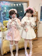 画像35: 【ToAlice】C8500いちご×肉球刺繍丸襟トップス (35)