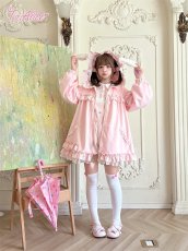 画像4: 【送料無料】C8533 たれ耳フード付きいちごパーカー《予約受付》 (4)