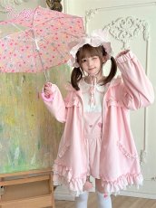 画像7: 【送料無料】C8533 たれ耳フード付きいちごパーカー《予約受付》 (7)