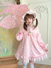 画像6: 【送料無料】C8533 たれ耳フード付きいちごパーカー《予約受付》 (6)