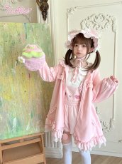 画像3: 【送料無料】C8533 たれ耳フード付きいちごパーカー《予約受付》 (3)