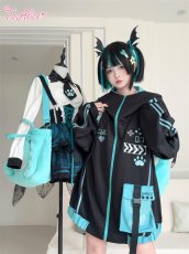 画像15: 【To Alice】C8571ゲームキャットパーカー (15)