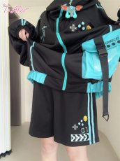 画像10: 【To Alice】C8571ゲームキャットパーカー (10)