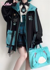 画像9: 【To Alice】C8571ゲームキャットパーカー (9)