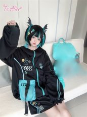 画像3: 【Last one】【ToAlice】LS20コウモリシルエットリボンクリップ (3)