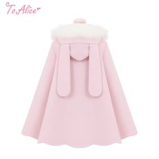画像6: 【ToAlice】C8589ふわふわラビットマントコート(中綿入り)【30％OFF】 (6)
