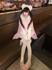 画像16: 【ToAlice】C8589ふわふわラビットマントコート(中綿入り)【30％OFF】 (16)