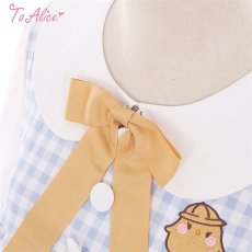 画像3: 【ToAlice】C8597ことり幼稚園長袖ワンピース (3)