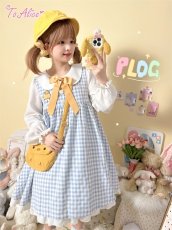 画像4: 【ToAlice】C8597ことり幼稚園長袖ワンピース (4)