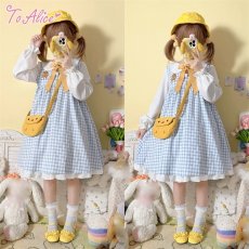画像9: 【ToAlice】C8597ことり幼稚園長袖ワンピース (9)