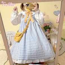 画像12: 【ToAlice】C8597ことり幼稚園長袖ワンピース (12)