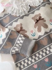画像11: 【Last one】【ToAlice】C8612おさんぽベアセーター【30%OFF】 (11)