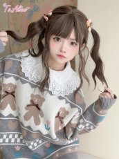 画像5: 【Last one】【ToAlice】C8612おさんぽベアセーター【30%OFF】 (5)