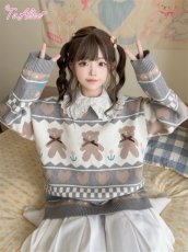 画像7: 【Last one】【ToAlice】C8612おさんぽベアセーター【30%OFF】 (7)