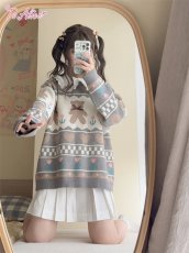 画像3: 【Last one】【ToAlice】C8612おさんぽベアセーター【30%OFF】 (3)