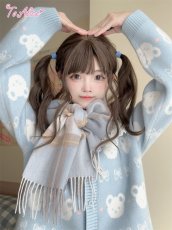 画像13: 【ToAlice】S3446チェック柄マフラー【30%OFF】  (13)