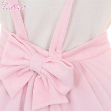 画像2: 【ToAlice】C8614うさちゃんモチーフあったかサロペットスカート【30%OFF】 (2)
