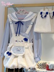 画像14: 【ToAlice】C8626もこもこあざらしサロペットパンツ (14)