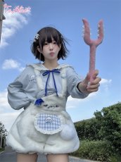 画像6: 【ToAlice】C8626もこもこあざらしサロペットパンツ (6)