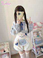画像31: 【Last one】【ToAlice】C8626もこもこあざらしサロペットパンツ (31)
