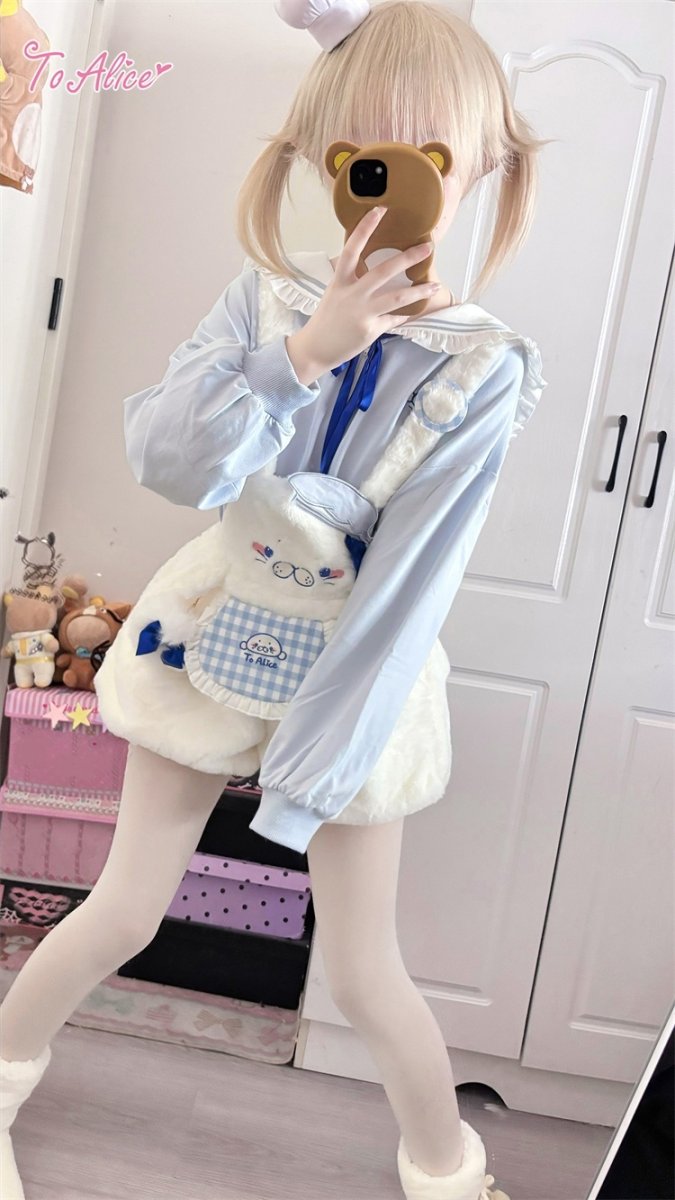 画像28: 【Last one】【ToAlice】C8626もこもこあざらしサロペットパンツ (28)