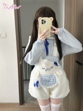 画像37: 【Last one】【ToAlice】C8626もこもこあざらしサロペットパンツ (37)