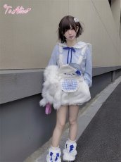 画像10: 【Last one】【ToAlice】C8626もこもこあざらしサロペットパンツ (10)