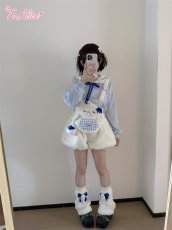 画像25: 【Last one】【ToAlice】C8626もこもこあざらしサロペットパンツ (25)
