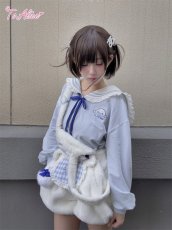 画像14: 【Last one】【ToAlice】C8626もこもこあざらしサロペットパンツ (14)