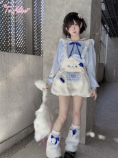 画像19: 【Last one】【ToAlice】C8626もこもこあざらしサロペットパンツ (19)