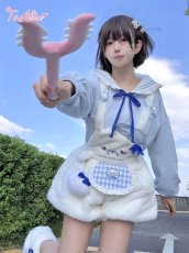 画像6: 【Last one】【ToAlice】C8626もこもこあざらしサロペットパンツ (6)