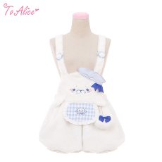 画像1: 【ToAlice】C8626もこもこあざらしサロペットパンツ (1)
