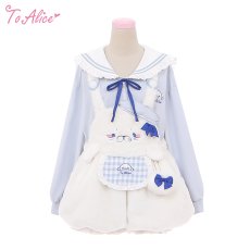 画像2: 【ToAlice】C8626もこもこあざらしサロペットパンツ (2)