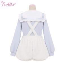 画像3: 【ToAlice】C8626もこもこあざらしサロペットパンツ (3)