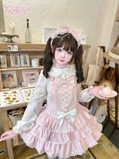 画像2: 【To Alice】C8768 フリル丸襟ブラウス (2)