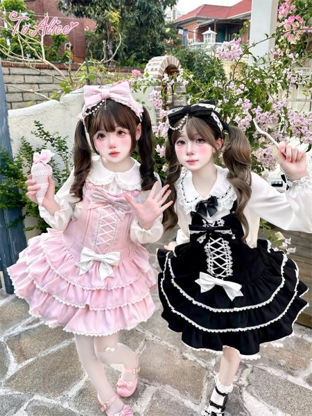 はしごレースラッピングリボンパーカ ToAlice】C8769はしごレースリボンブラウス - To Alice