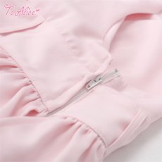 画像7: 【ToAlice】C8637お人形さんティアードサロペットスカート (7)