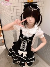 画像12: 【ToAlice】C8639 丸襟パフ袖ブラウス (12)