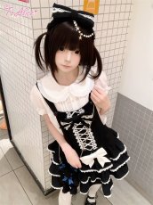 画像6: 【ToAlice】C8639 丸襟パフ袖ブラウス (6)