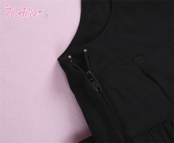 ToAlice】お人形さんティアードサロペットスカート - To Alice