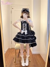 画像24: 【ToAlice】C8637お人形さんティアードサロペットスカート (24)