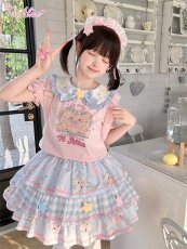 画像2: 【ToAlice】C8642ゆめかわくまティアードスカート (2)