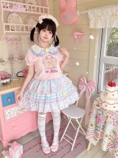 画像7: 【ToAlice】C8642ゆめかわくまティアードスカート (7)